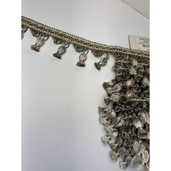 Brimar Other - Brimar 1.5" Scallop Fringe Trim Gold Plum Copper Germany 1 yard Fancy Tassels Vt